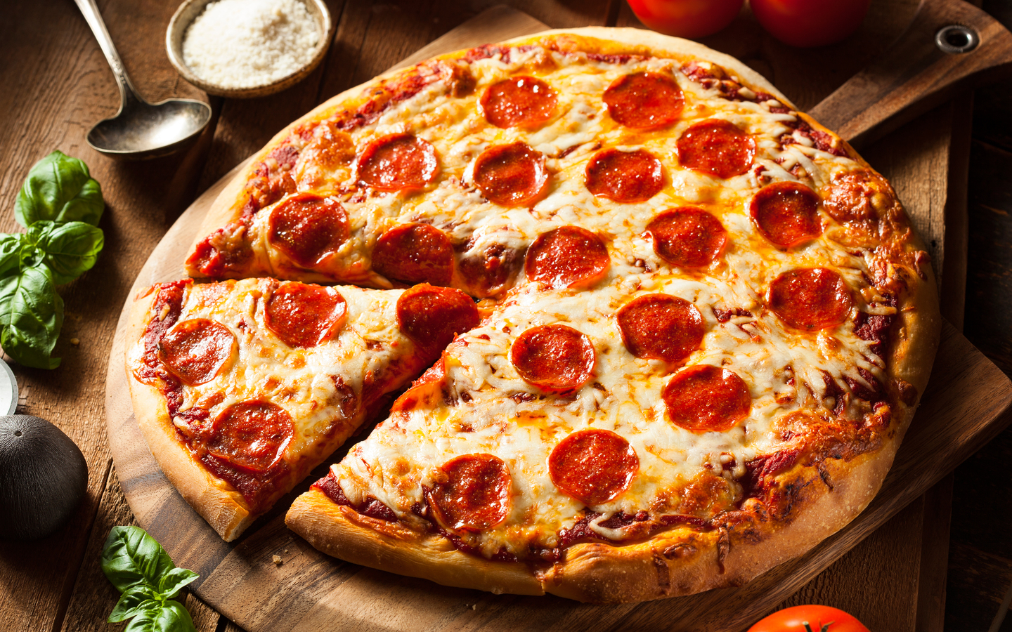 pizza con pepperoni