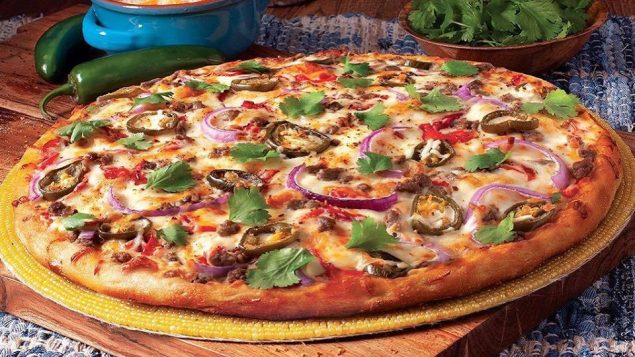 pizza con verduras